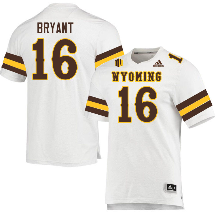 Wyoming Cowboys #16 Bleyne Bryant College Football Jerseys Stitched-White